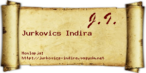 Jurkovics Indira névjegykártya